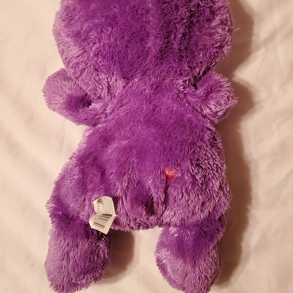 Rare! Care Bear 2006 Sweet Dreams Fluffy Floppy Fuzzy 12" Purple Plush. - Picture 2 of 4